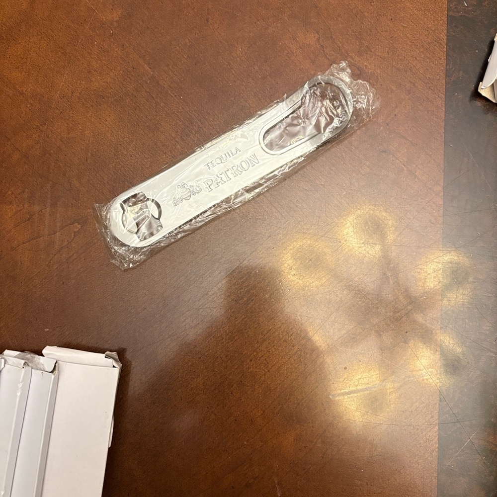 Tequila Patron Silver Bottle Opener